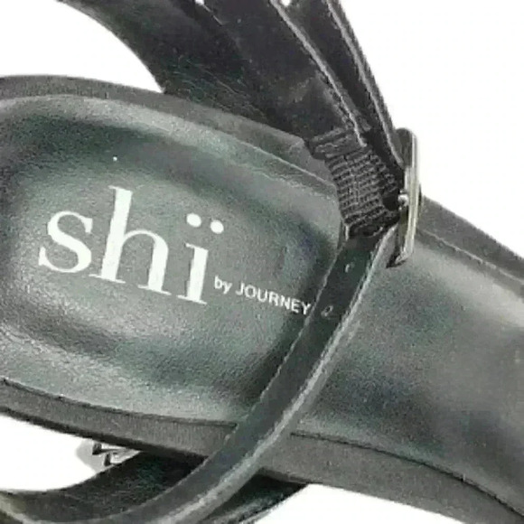 Shi by Journeys Dazzled Black Open Toe Ank… - Picture 8 of 10